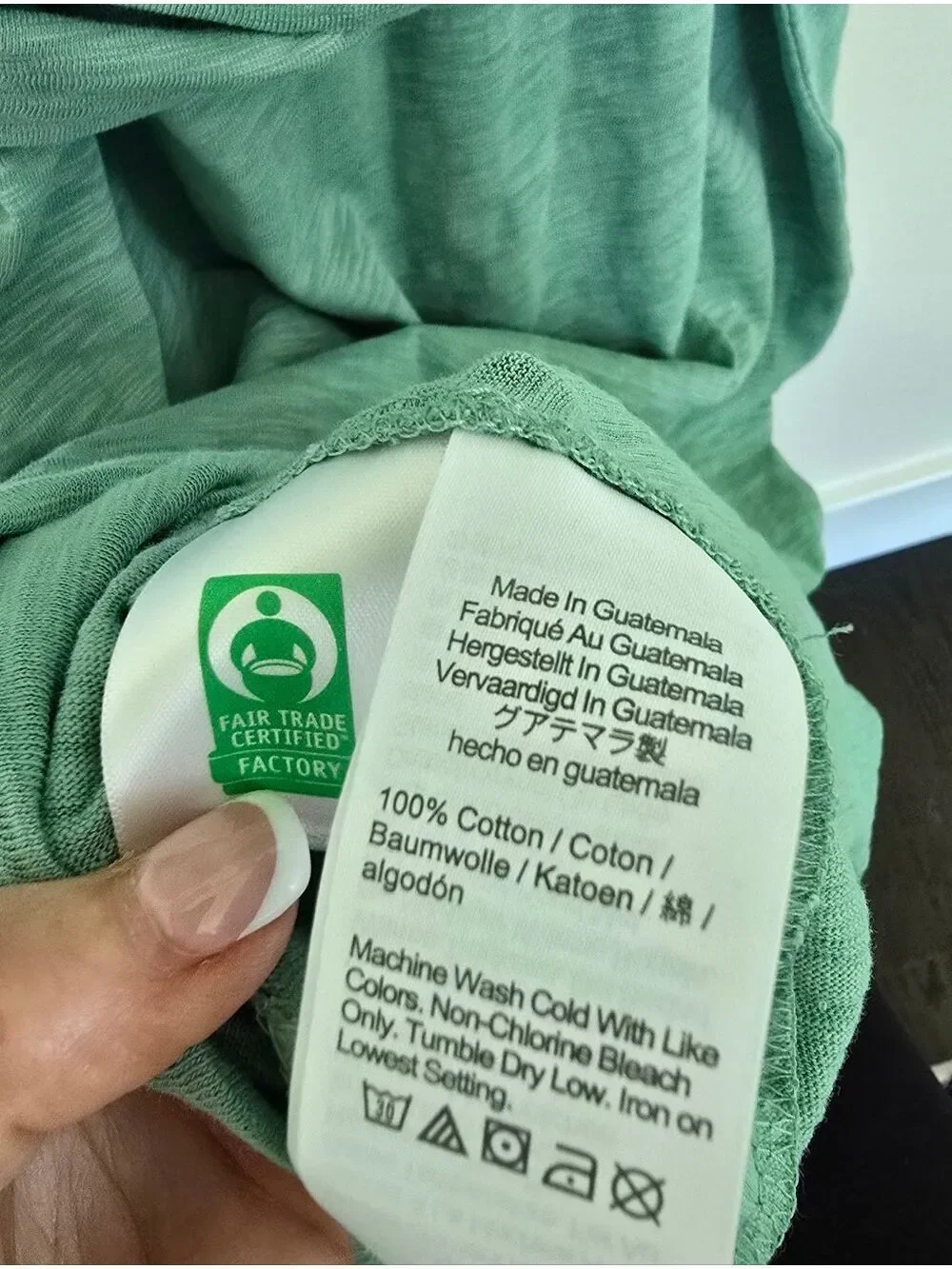 J. Crew Casual Mineral Green  Tie-Waist T-Shirt Dress Size Small